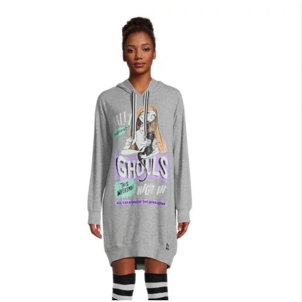 Disney Nightmare Before Christmas Women's Hooded Sleepshirt size XS